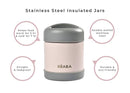 Beaba Stainless Steel Insulated Food Jar 10 oz, Kids Thermos, Lunch Containers, Leakproof, Wide Opening, Suitable for Hot and Cold Foods (Sage) by TinyTreasures Baby Boutique