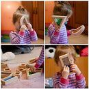 Large Wooden Building Blocks for Toddlers Baby Kids 16 Pcs Rainbow Blocks Geometry Sensory Stacking Construction Toys Set Colorful Preschool Learning Educational Toys for Boys & Girls… by TinyTreasures Baby Boutique