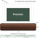 POVISON Fully-Assembled Mid Century Modern TV Stand, 94.49" Wood Media Console with Adjustable LED Light, Entertainment Center with Storage for Living Room by CozyNest Decor