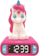 LEXiBOOK - Unicorn Digital Alarm Clock for Kids with Night Light, Snooze and Unicorn Sound Effects, Childrens Clock, Luminous Unicorn, Pink Colour - RL800UNI by TinyTreasures Baby Boutique