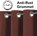 H.VERSAILTEX Blackout Curtains for Bedroom Thermal Insulated Room Darkening Living Room Curtains 84 Inch Long Grommet Privacy Protection Window Curtain Panels/Drapes for Nursery, 2 Panels, Rust by CozyNest Decor