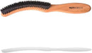 Valentino Garemi Traditional Hat Cleaning Brush | Remove Dust, Dry Stains, Rain Spots, Sweat Marks, Pet or Human Hair | Genuine Boar Hair Made in Germany (Black Bristles) by CozyNest Decor