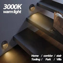 6Pcs 3W LED Recessed Wall Light, Step Light Warm White 3000K, Stair Light Staircase Light Lighting lamp, Inside Outside Garden Balcony Corridor, Aluminum, 120V Black by GreenHaven Gardens