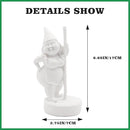 Paint Your Own Garden Gnome Statues, Unpainted Pole Dancing Gnome Statue, Unpainted DIY Gnome Figurines, Funny Outdoor Gnome Figure, Dancing Lady Gnome Statue(6.7"/17 cm) by GreenHaven Gardens