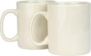 30oz Super Large Ceramic Coffee Mugs Large Handles Set of 2 (Cream) by CozyNest Decor