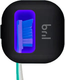 Bril UV-C Toothbrush Sanitizer and Holder, Portable Cleaner, Travel Cover, Magnetic Holder, and Rechargeable Case for Any Size Toothbrush, Black by CozyNest Decor