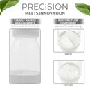 Re-Fill Powder Container To-Go, 2-Compartment Powder Travel Dispenser with Measurements - Powder Container for Protein Powder or Pre-Workout to use On-The-Go (Pink) by TinyTreasures Baby Boutique