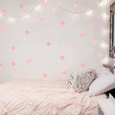 Pink Polka Dot Wall Decals 36pcs Watercolor Dots Wall Sticker for Kids, Baby Girls, Teens, and Nursery Room (6 Sheets) - Each Dot: 2.36 x 2.36 inch by TinyTreasures Baby Boutique