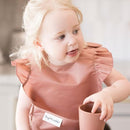Tiny Twinkle Mess Proof Baby Bibs for Eating - Waterproof, Wipeable Bibs - Toddler Bibs - Travel Friendly - PFAS, PVC, BPA, Phthalate Free - Baby Food Bibs(3 Pack,Flutter) by TinyTreasures Baby Boutique