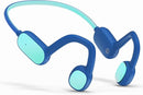 Kids Headphones, Bluetooth 5.2 Air Conduction Open Ear Headphones, 85dB Volume Limiting, Stereo Sound with Mic, IPX5 Waterproof, 20H Playtime, Perfect for School and Outdoor Activities-Blue by TinyTreasures Baby Boutique
