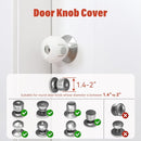 Mom's Choice Gold Awards Winner - EUDEMON 4 Pack Baby Safety Door Knob Covers Door Knob Locks(not suit for all door knobs) by TinyTreasures Baby Boutique