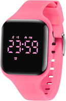 Kids Watches for Girls Boys Digital Sport Watch with Step Counter Pedometer Vibration Alarm Clock, No App Waterproof Fitness Tracker Kids Watch Boys Girls Teens Students Ages 5-16 by TinyTreasures Baby Boutique