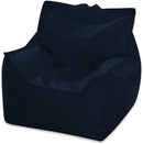 Posh Creations Structured Comfy Bean Bag Chair for Gaming, Reading, and Watching TV, Newport Chair, Microsuede - Navy Blue by TinyTreasures Baby Boutique