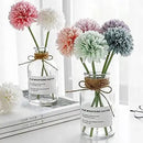 Kimura's Cabin 20Pcs Fake Chrysanthemums Artificial Silk Ball Flowers Faux mums Flower for Spring Wedding Festival Home Table Core DIY Decoration (Light Green) by CozyNest Decor
