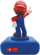 LEXiBOOK, Super Mario, Mario Nightlight Alarm Clock, Sounds and Melodies, LCD Backlit Screen, Luminous, Snooze, Red/Blue, RL800NI by TinyTreasures Baby Boutique