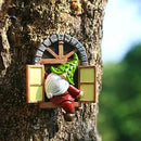Whimsical Fairy Garden Gnome Statue, Tree Faces Decor Outdoor -5.9 Inch, Funny Garden Tree Decoration,Ideal Patio Yard Lawn Porch Decoration by CozyNest Decor