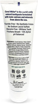 Coral White - Coral White Mint Toothpaste Natural Fluoride SLS Free Coral Calcium Remineralizing Toothpaste 4 Ounce (3 Pack) by CozyNest Decor