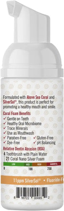 Coral Nano Silver Foaming Cinamon Tea Tree Toothpaste, Natural Fluoride Free Toothpaste, SLS and Glycerin Free - 4 Ounce by CozyNest Decor