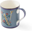 Spode Kit Kemp 12oz Mug in Fine China, W Initial - Custom Coffee Cup for Hot Beverages, Personalized Gift Idea for Her, Him, Friends, Coffee Lovers - Stylish Letter Mug for Daily Use, Dishwasher Safe by CozyNest Decor