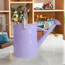 Metal Watering Can for Outdoor and Indoor Plants, Watering Can Decor, 1 Gallon (Purple) by GreenHaven Gardens