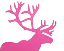 Winterworm Fashion Creative Cartoon Cute Iron Elk Moose Pattern Nonskid Metal Office Desk Bookends (Pink) by CozyNest Decor