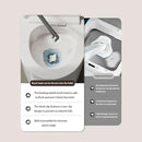 Disposable Toilet Brush with Replaceable Heads, Wall-Mounted Holder, Hygienic Bathroom Cleaning Tool (Dark Grey Toilet Brush + 36 Refills) by CozyNest Decor