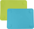 WeeSprout Silicone Suction Placemats for Babies, Toddlers & Kids, Durable Food Grade Silicone with Non-Slip Suction, Raised Edges Contain Mess, Dishwasher Safe, for Dining Table & Restaurants, 2 Pack by TinyTreasures Baby Boutique