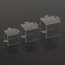 Square Acrylic Shelf Risers 3pcs, Acrylic Dessert Table Display Set, Clear Acrylic Showcase Collectibles Display Shelf for Funko Pop, Cupcake, Toys, Watches, Table Decorations - 4''x5''x6'' by CozyNest Decor
