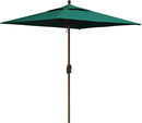 EliteShade USA 10-Year-Non-Fading 6x6Ft Square Market Umbrella Patio Outdoor Table Umbrella with Ventilation, Forest Green by GreenHaven Gardens