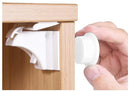 Norjews Child Safety Adhesive Magnetic Cabinet Locks (20 Locks and 3 Keys), Easy Install in Seconds, No Screws or Drilling, Invisible Baby Proof Locks for Cabinets and Drawers by TinyTreasures Baby Boutique