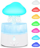 Rain Cloud Humidifier, Rain Humidifierrain Humidifier Water Drip, Water Drip Rain Sounds for Sleeping, Mushroom Waterfall Lamp, Desk Humidifiers for Office (white) by TinyTreasures Baby Boutique