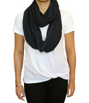 LK Baby Infinity Nursing Scarf Breastfeeding Cover Ultra Soft (3pk Grey/Navy/Black) by TinyTreasures Baby Boutique