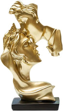 Couples Kiss Sculpture,Abstract Art Couple Sculpture Home Furnishing Resin Statue Decoration Romantic Statue Used for Home Decoration, Wedding, Gift. (Gold) by CozyNest Decor