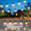 50FT G40 LED String Lights with 25 Shatterproof Bulbs (2 Spares), E12 Sockets, 2700K Warm White, eatherproof Patio Lighting for Garden,Backyard,Party,Wedding,Porch,Deck,Gazebo,Bistro,Camping by CozyNest Decor