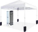 Amazon Basics Outdoor Pop Up 10 x 10 Canopy Tent for Events, Portable with Easy Setup, One-Push, Includes Wheeled Carry Bag, 8 Pegs, 4 Ropes, 4 Weighted Bags, White by GreenHaven Gardens