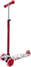 Maxi Scooter for Kids Ages 6-12 Lean-to-Steer 3 Wheel Scooter for Kids Ages 6-12 PU Light-Up Wheels Kids Scooter Adjustable Height Light Weight Aluminum Scooters T-Bar Colorful Design Printed by TinyTreasures Baby Boutique