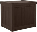 Suncast 17 x 22 Inch Resin 22-Gallon Patio Storage Deck Box, Java Brown (2 Pack) by CozyNest Decor