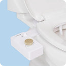 TUSHY Classic 3.0 Bidet Toilet Seat Attachment - A Non-Electric Self Cleaning Water Sprayer with Adjustable Water Pressure Nozzle, Angle Control & Easy Home Installation (White/Gold) by CozyNest Decor