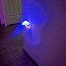AUSAYE 3Pack Sensor LED Night Light Plug in Lamp Magic Mushroom Nightlight Cute Night Lights for Adults Kids Bedroom, Bathroom,Toilet,Hallway,Stairs,Kitchen Blue by TinyTreasures Baby Boutique