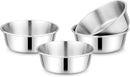 Children's Stainless Steel Bowl Set | Set of 4 bowls | 304 18/8 Stainless Steel |10 ounces | Matte Finish | Toxin Free | 100% BPA Free | Dishwasher Safe by TinyTreasures Baby Boutique