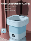 Portable Washing Machine, Mini Washer,16L Upgraded Large Capacity Foldable Washer.Deep Cleaning of Underwear, Baby Clothes and Other Small Clothes.Suitable for Apartments, Dormitories, Hotels.(Blue) by CozyNest Decor