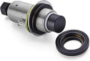 SinkTop Air Switch Kit (Long Full Brass Button) for Disposal, Dual Outlet, (Matte Black) by CozyNest Decor