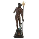 Design Toscano DD3123 Poseidon Man of The Sea Greek Mythology Indoor/Outdoor Garden Statue, 17 inches Wide, 67 inches Tall, Heirloom Cast Bronze, Verdigris Green & Sepia Brown Finish by GreenHaven Gardens