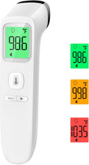No-Touch Thermometer for Adults and Kids, Accurate Digital Baby Thermometer, Fever Alarm & Silent Mode, 2 in 1 Forehead & Object Mode by TinyTreasures Baby Boutique