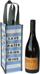 Set of 8: G.U.S. Eco-Friendly Wine Bags - Water Resistant, Reusable Wine Bags with Wide Sturdy Handles. Durable, Affordable. Uniquely Printed Designs by TinyTreasures Baby Boutique