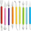 LINPHCEY 9PCS Clay Tools for Kids Air Dry Clay Tool Kit Plastic Clay Sculpting Tools Set for DIY Pottery, Modeling Sculpey Polymer Clay – Safe & Easy Grip for Beginners & Craft Lovers by TinyTreasures Baby Boutique