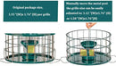 Upgraded Caged Bird Feeders Squirrel-Proof, Flexible Adjustment of Grille Size, 3 Lbs Seed Capacity, DIY Starling-Proof Caged Tube Hanging Wild Bird Feeder, Attract Small Birds(Deep Green) by CozyNest Decor
