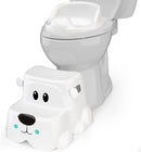 Squatty Potty Kids Toilet Step Stool Set, Potty Pet Bear Cub Base with Training Seat by TinyTreasures Baby Boutique