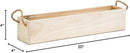 Wooden Planter Box, Rustic Barn Wood/Whitewash with Plastic Liner l Garden Decor l Restaurant and Wedding Decorations l Table Centerpiece (20x4 w Handle Set of 2, Rose Wood) by GreenHaven Gardens