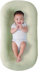 Baby Lounger for Newborn, Soft Organic Cotton Breathable Infant Lounger for for Home and Travel (Green) by TinyTreasures Baby Boutique